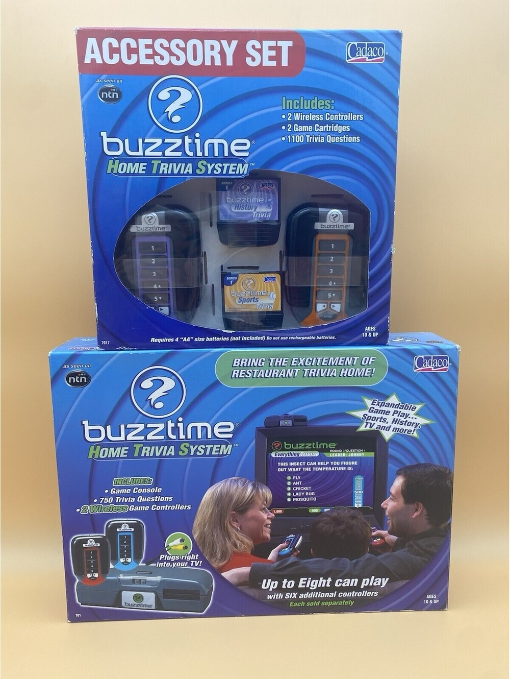 BuzzTime Home Trivia System & Accessory Set - New & Sealed - 2004 Cadaco